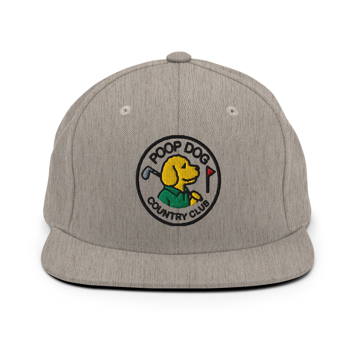 Country Club Heather Grey Golf Hat – Poop Dog