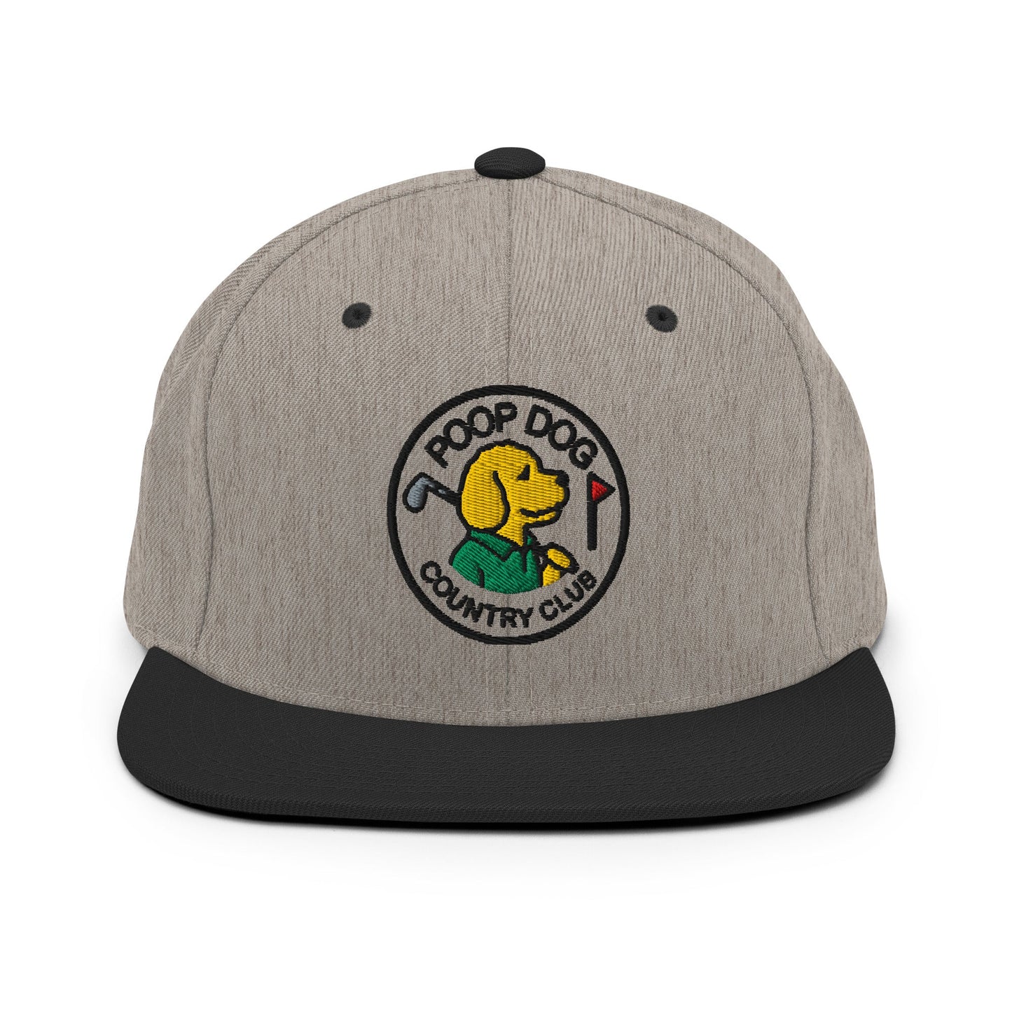Country Club Heather/Black Golf Hat – Poop Dog