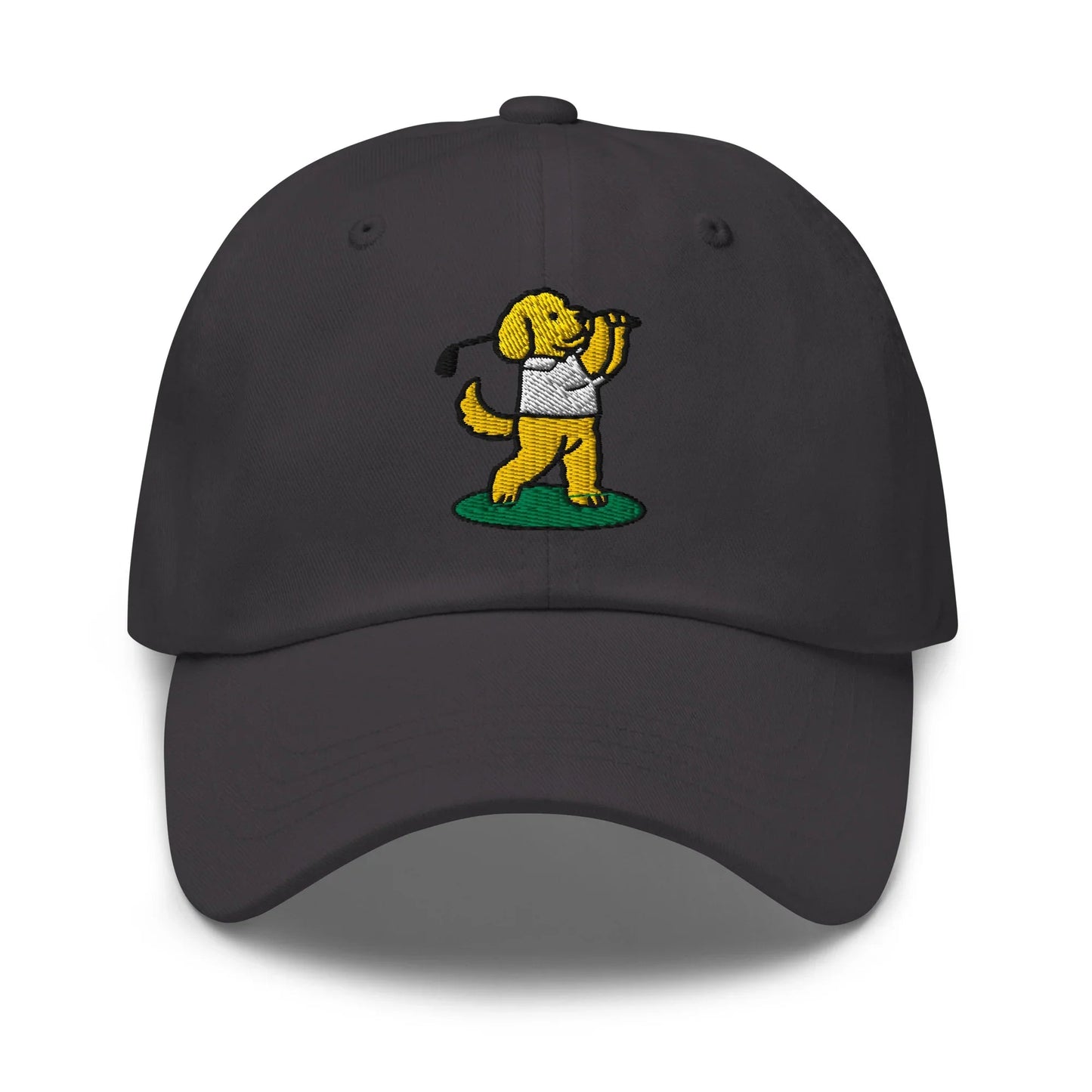 Dad Hat Dark Grey Golf Hat – Poop Dog