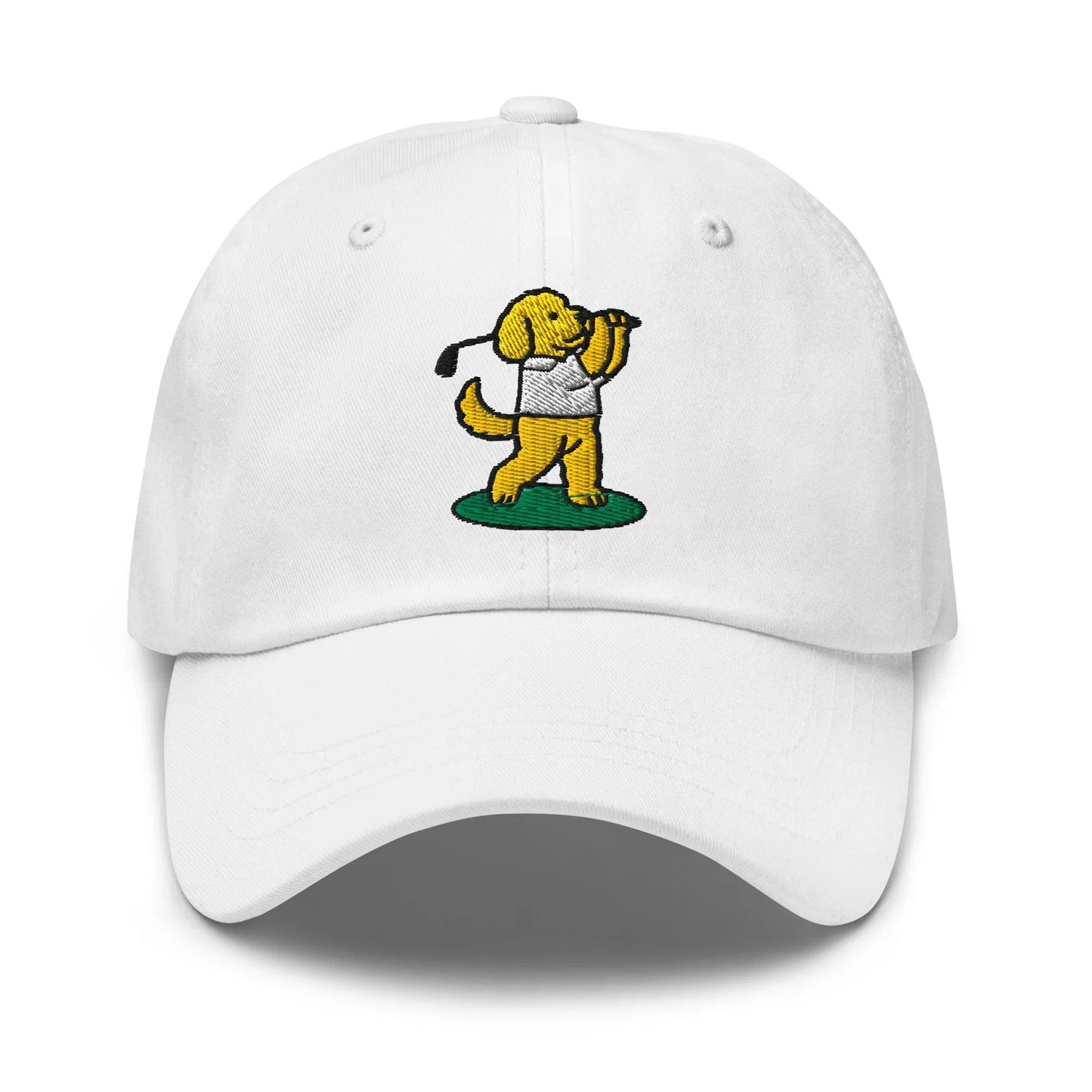 Dad Hat White Golf Hat – Poop Dog