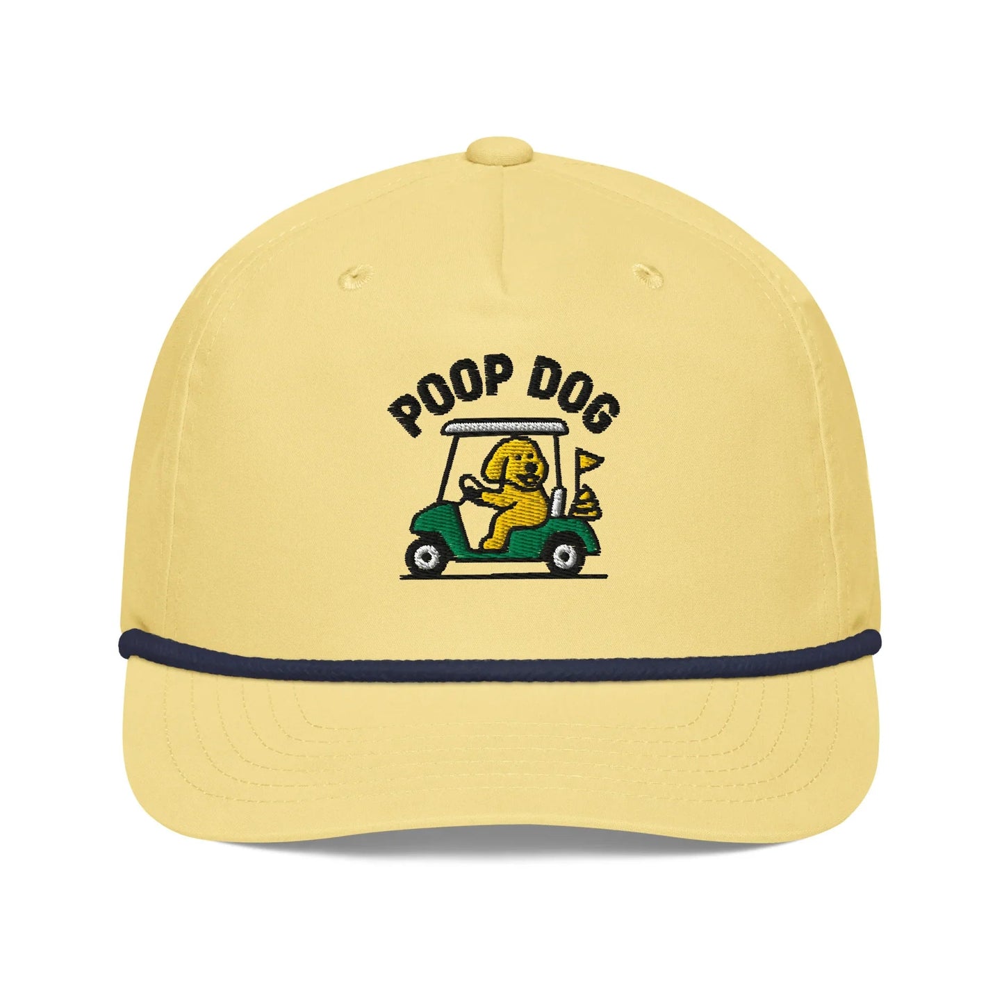 Pace of Play Yellow/Navy Golf Hat – Poop Dog