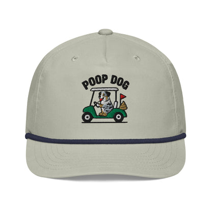 Australian Shepard - Pace of Play Lt Gray/Navy golf hat – Poop Dog