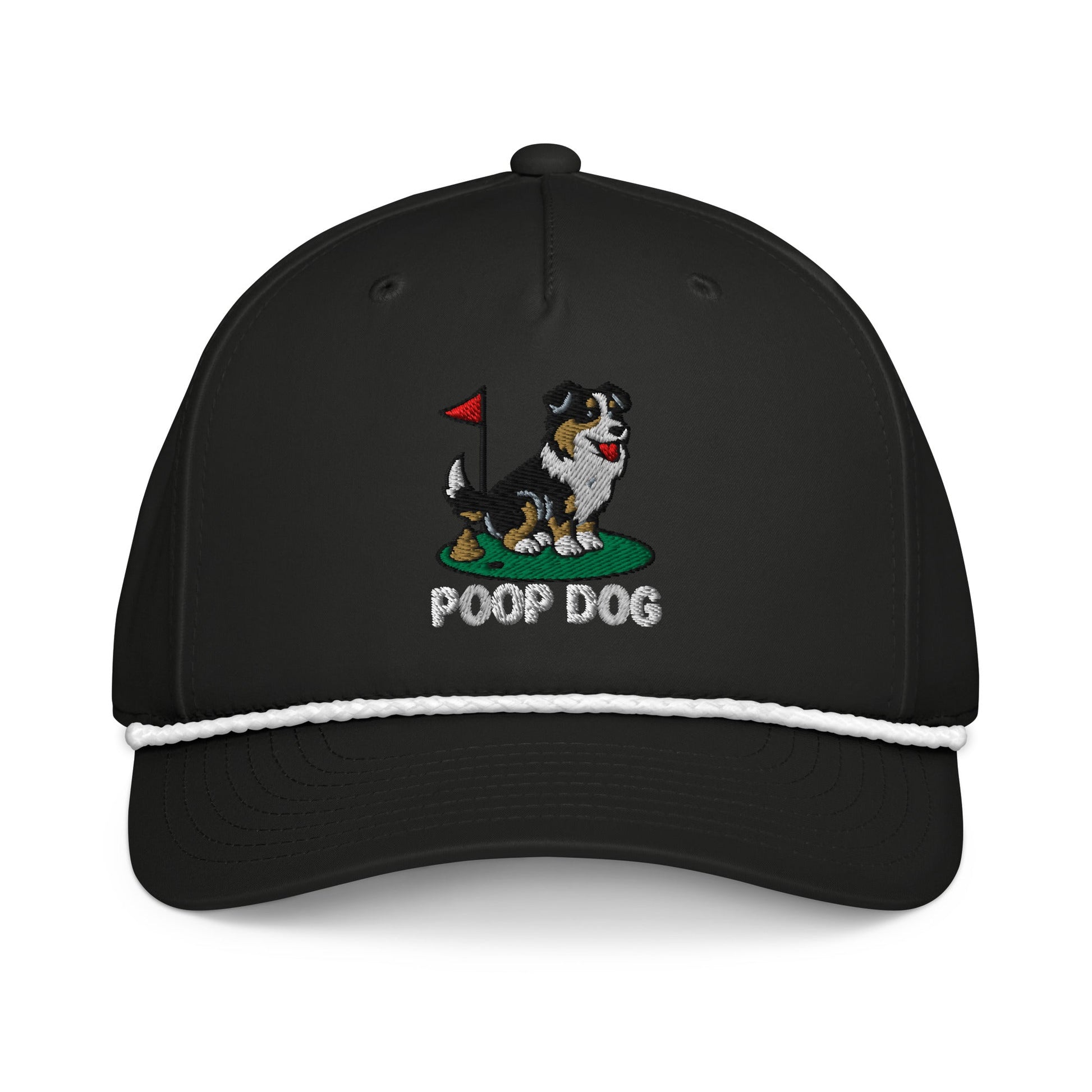 Australian Shepherd - The Original Black/White golf hat – Poop Dog