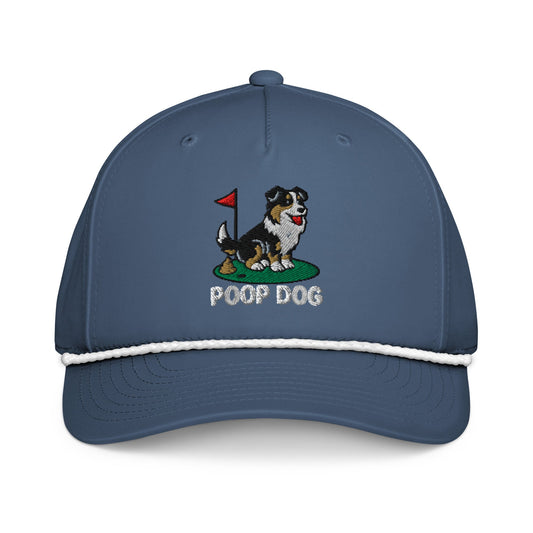 Australian Shepherd - The Original Light Blue/White golf hat – Poop Dog
