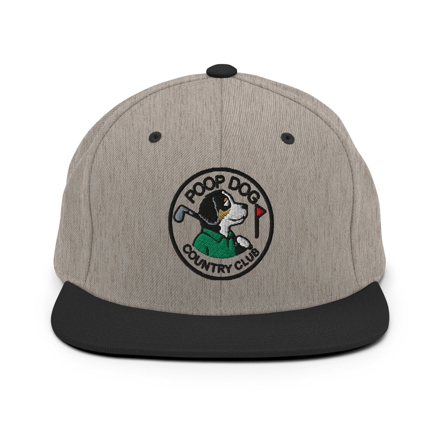 Bernedoodle - Country Club Heather/Black golf hat – Poop Dog