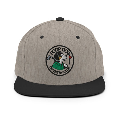 Bernedoodle - Country Club Heather/Black golf hat – Poop Dog