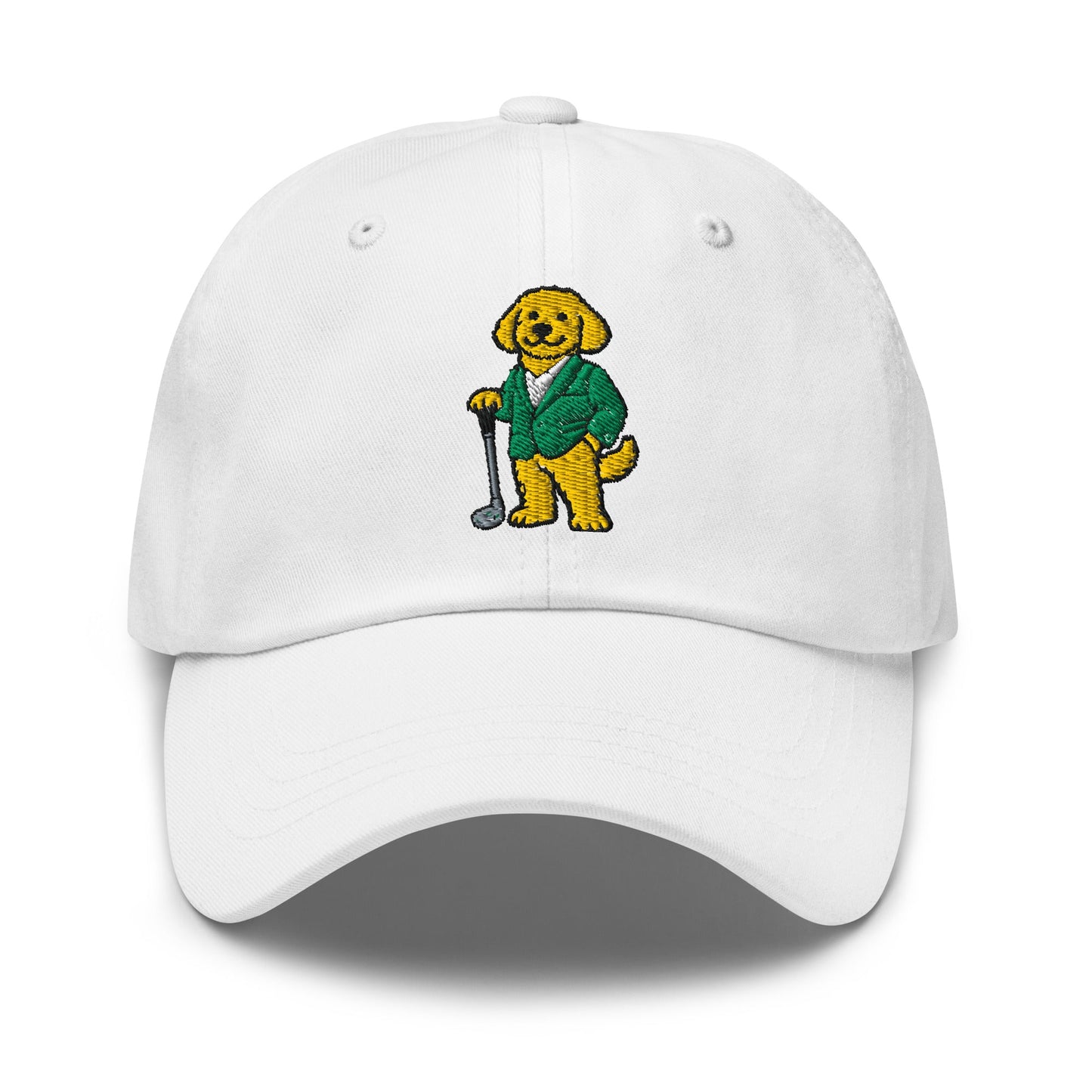 Champions Collection - Goldendoodle White golf hat – Poop Dog