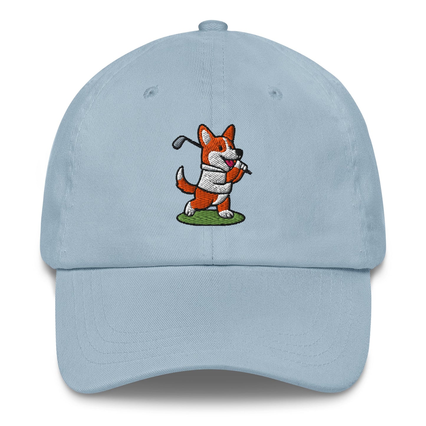 Corgi - Dad Hat Light Blue golf hat – Poop Dog