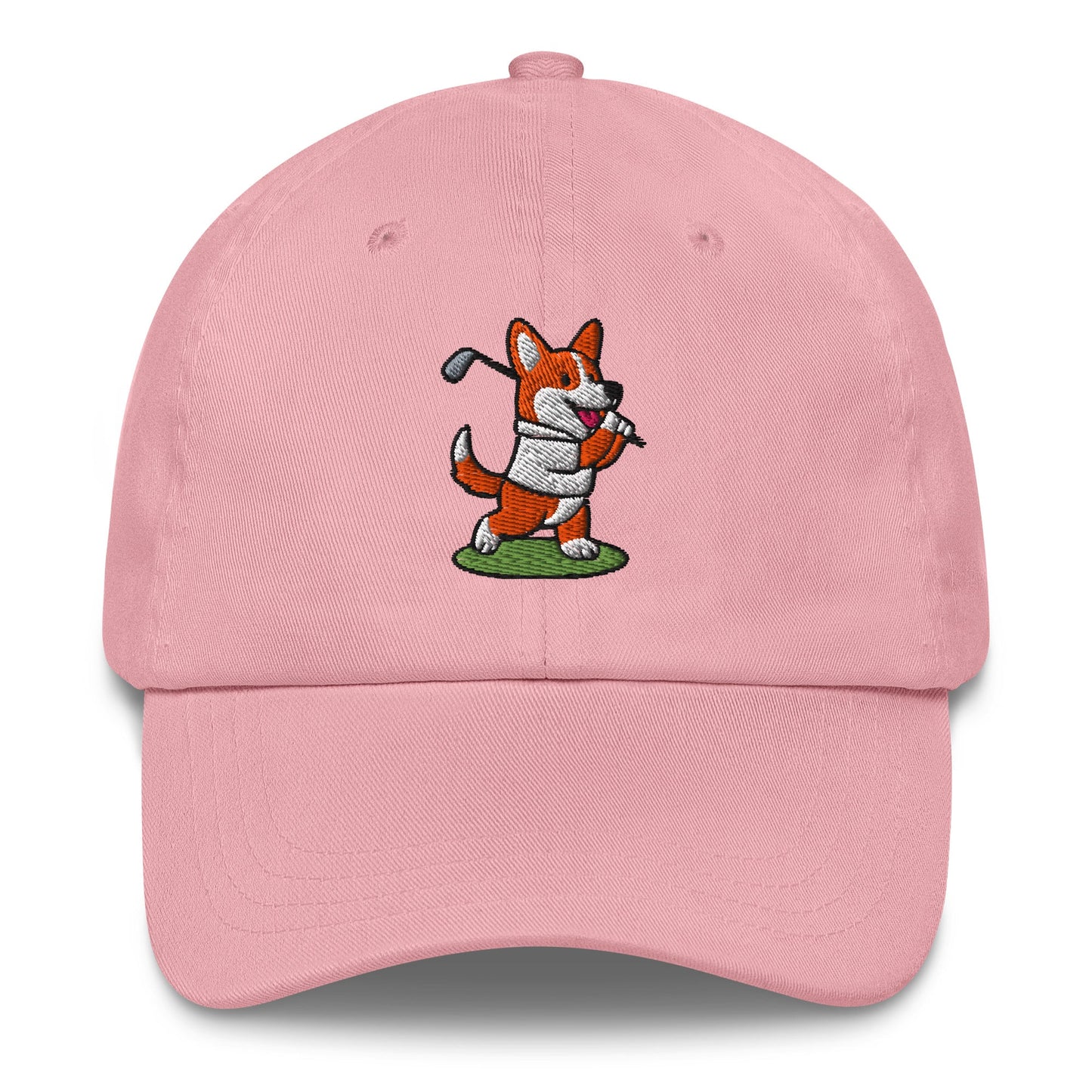 Corgi - Dad Hat Pink golf hat – Poop Dog
