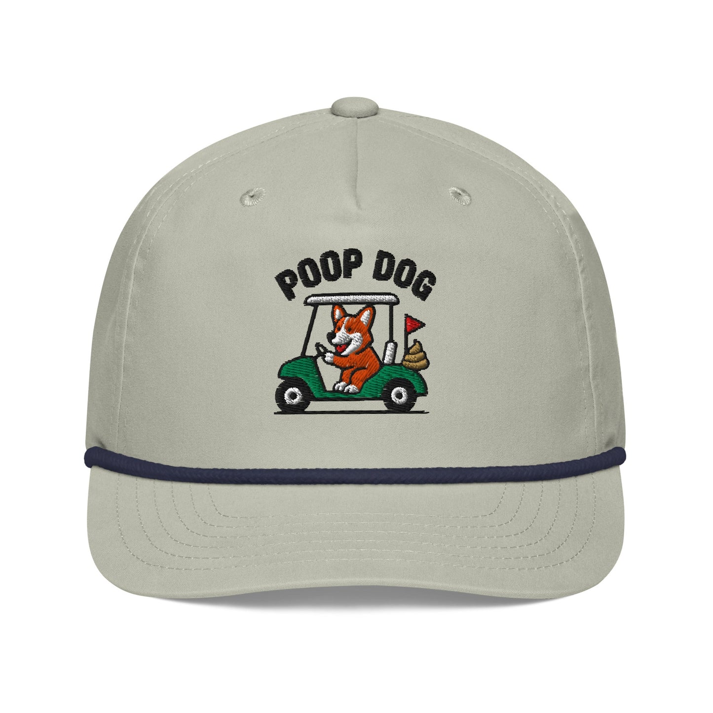 Corgi - Pace of Play Lt Gray/Navy golf hat – Poop Dog