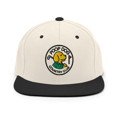 Country Club Natural/ Black Golf Hat – Poop Dog