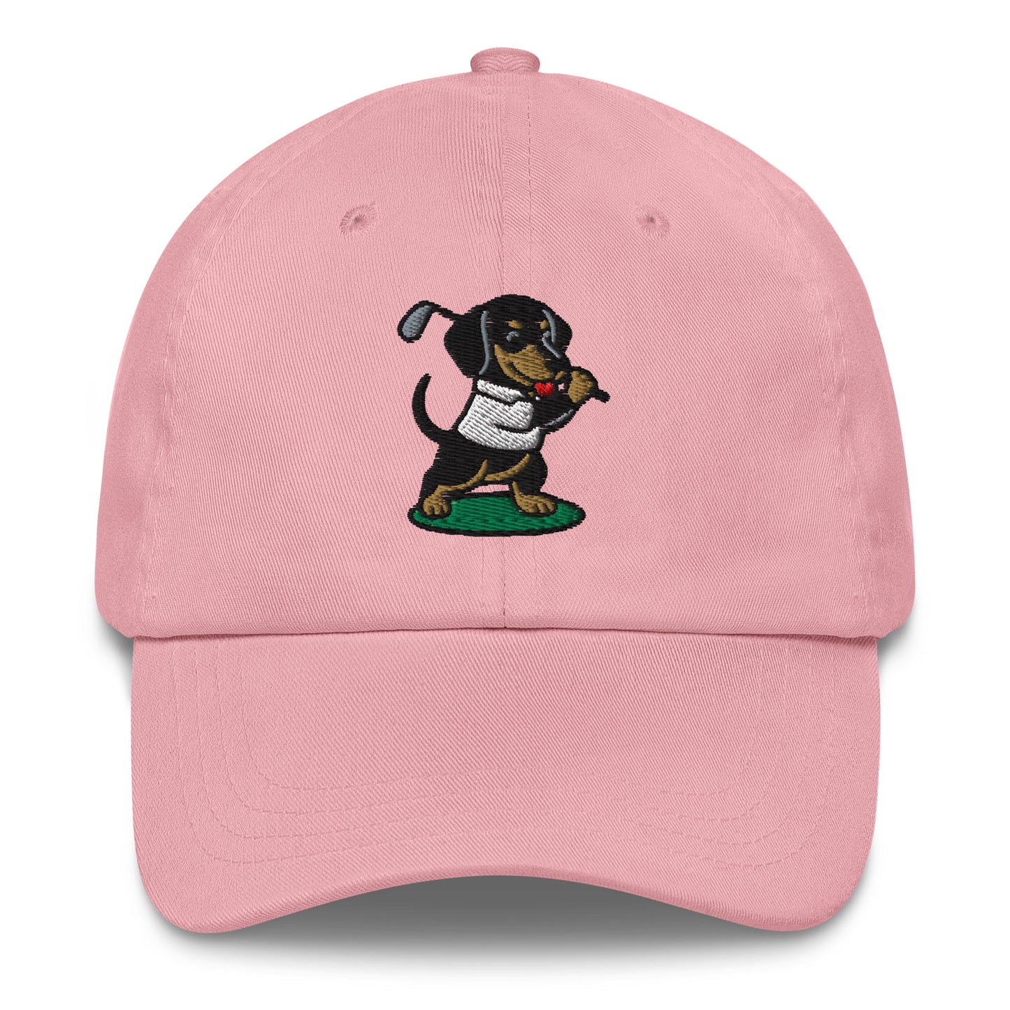 Dachshund - Dad Hat Pink golf hat – Poop Dog