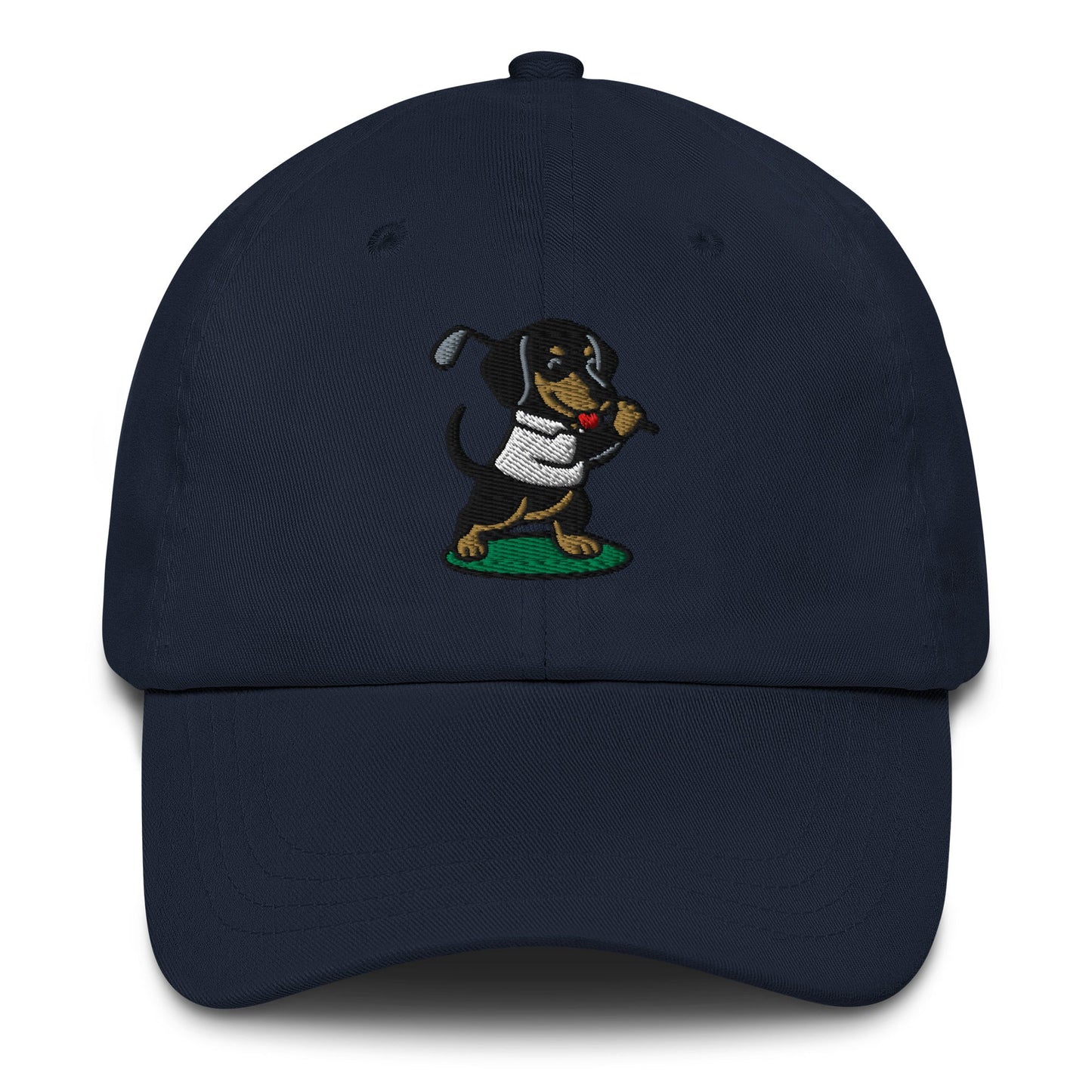 Dachshund - Dad Hat Navy golf hat – Poop Dog