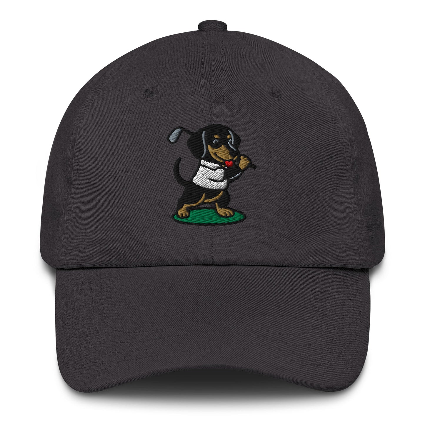 Dachshund - Dad Hat Dark Grey golf hat – Poop Dog