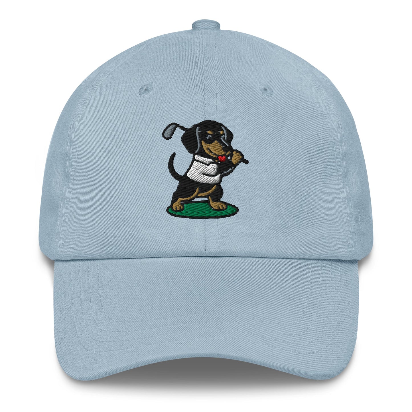 Dachshund - Dad Hat Light Blue golf hat – Poop Dog