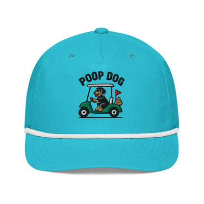 Dachshund - Pace of Play Turquoise/White golf hat – Poop Dog