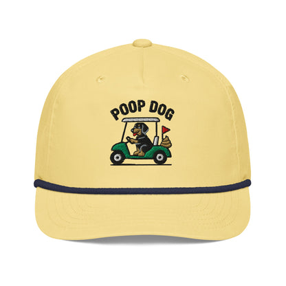 Dachshund - Pace of Play Yellow/Navy golf hat – Poop Dog