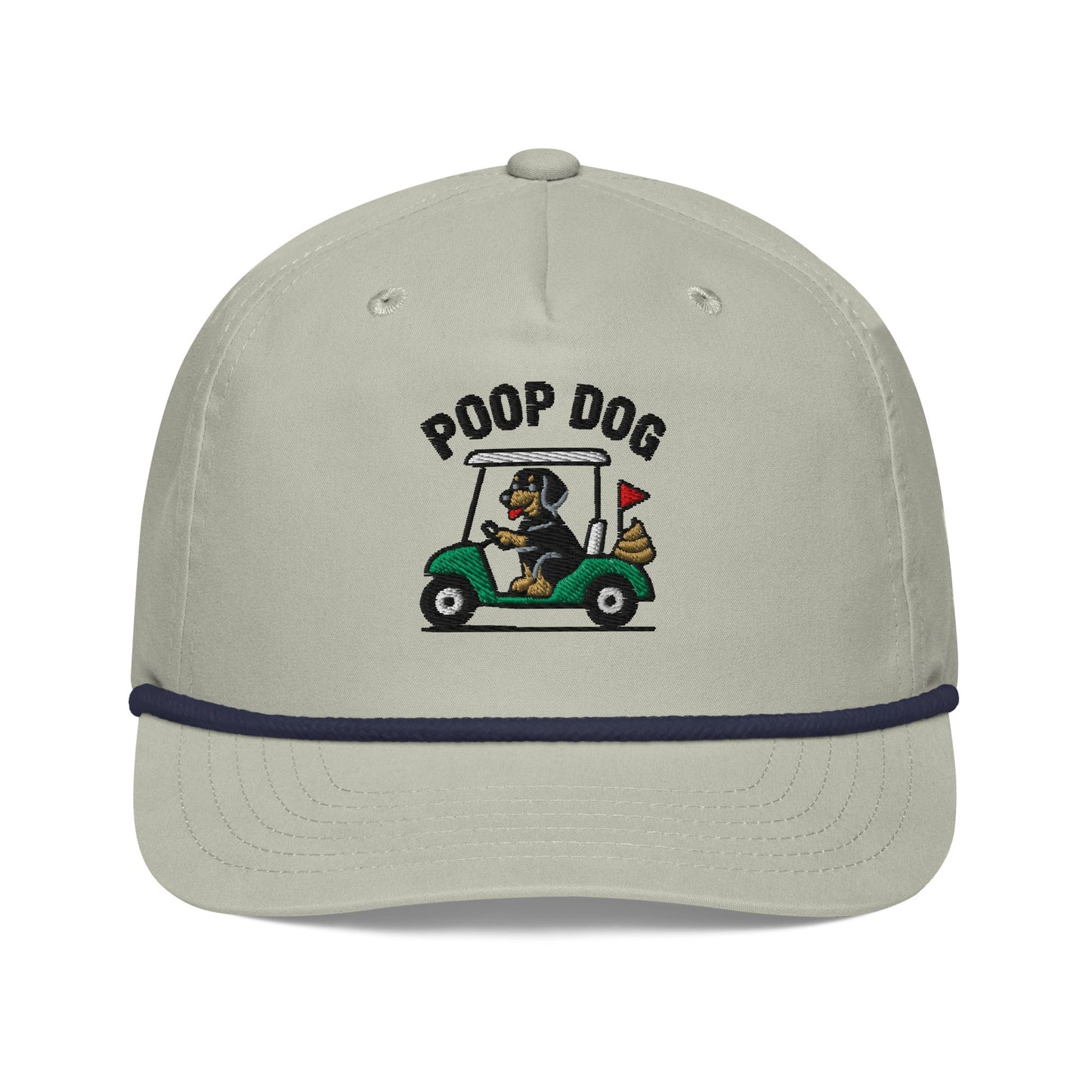 Dachshund - Pace of Play Lt Gray/Navy golf hat – Poop Dog