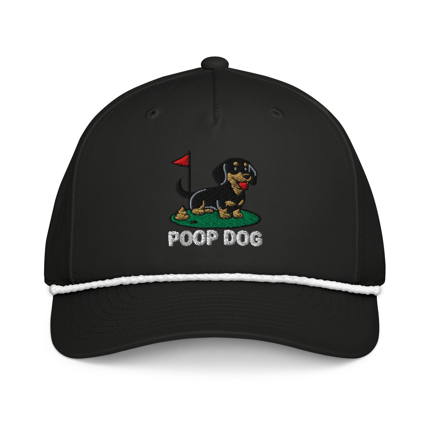 Dachshund - The Original Black/White golf hat – Poop Dog