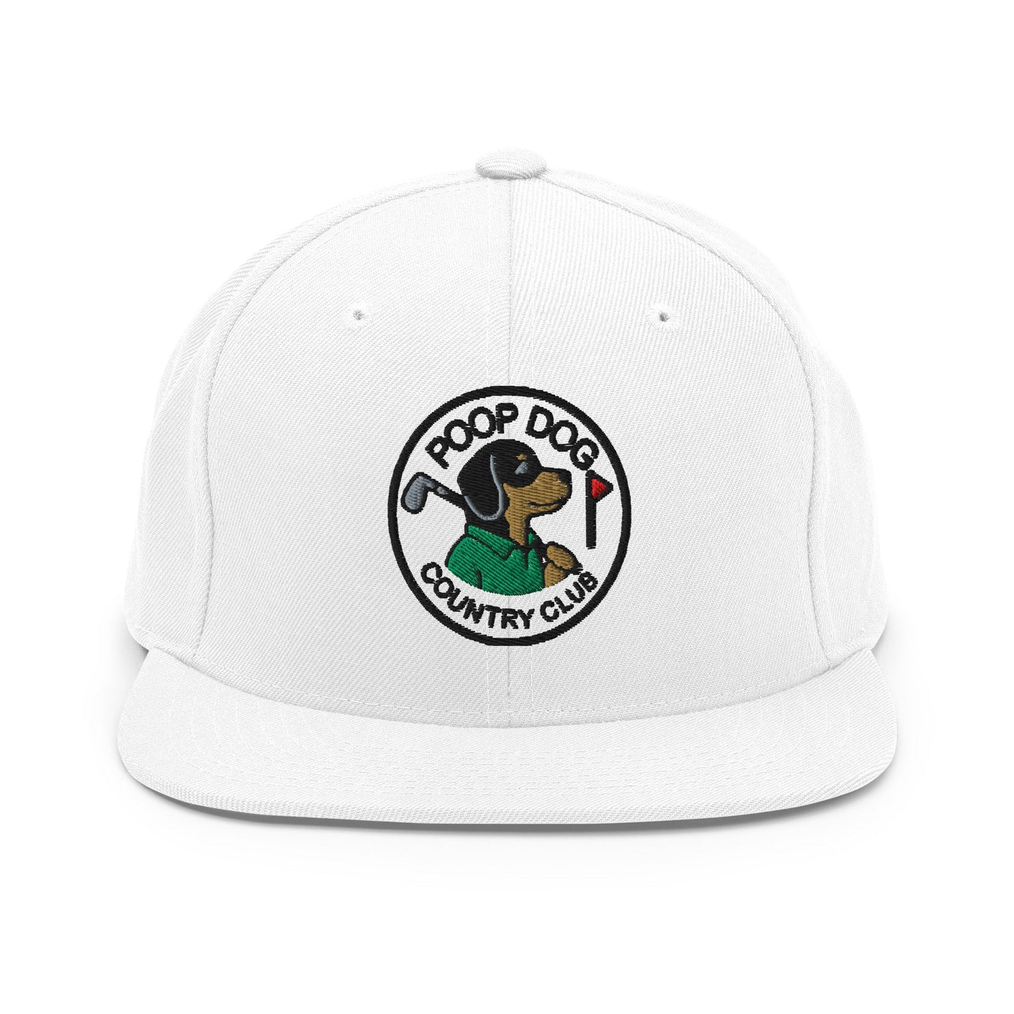 Dachsund - Country Club White golf hat – Poop Dog