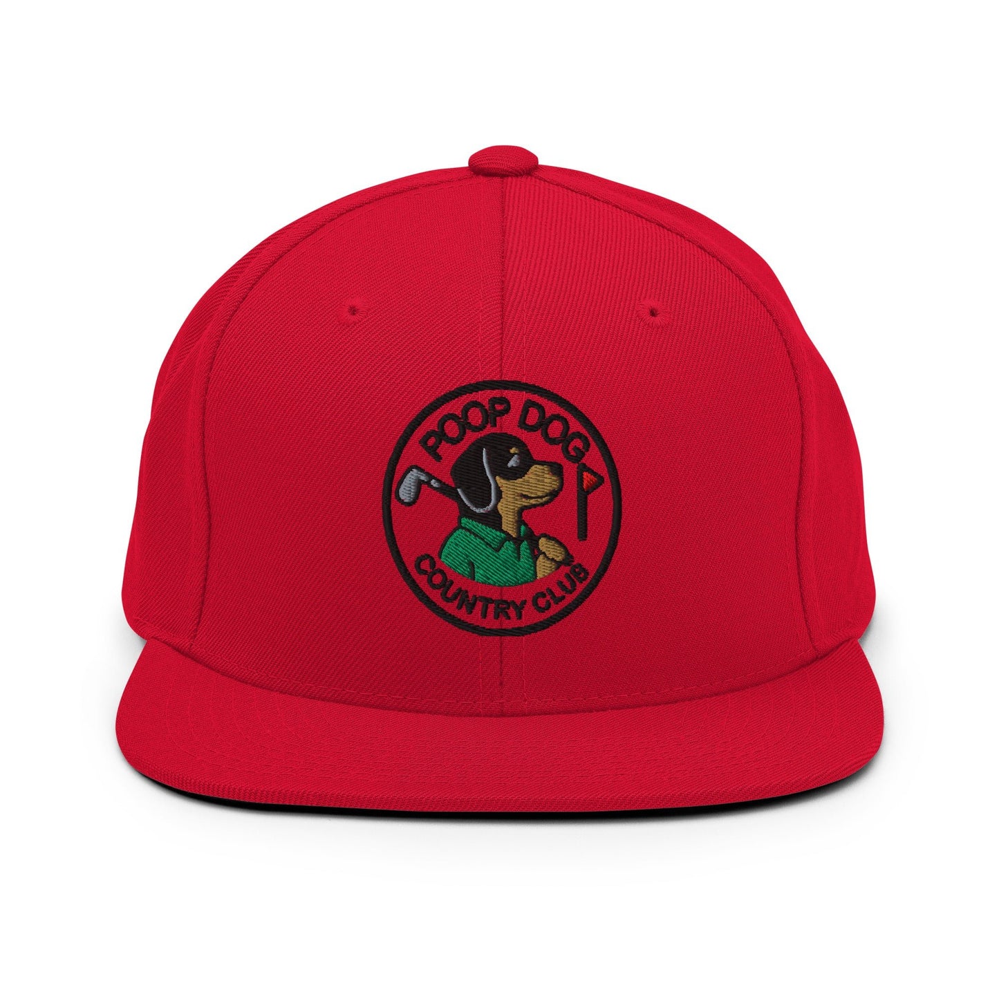 Dachsund - Country Club Red golf hat – Poop Dog