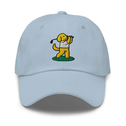 Dad Hat Light Blue Golf Hat – Poop Dog