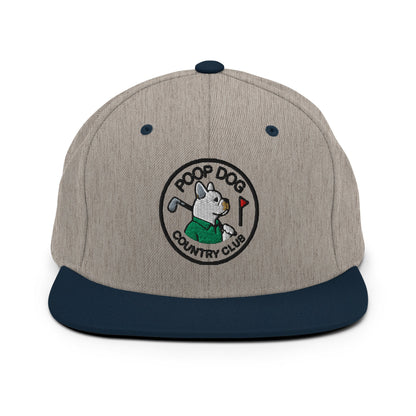 French Bulldog - Country Club Heather Grey/ Navy golf hat – Poop Dog