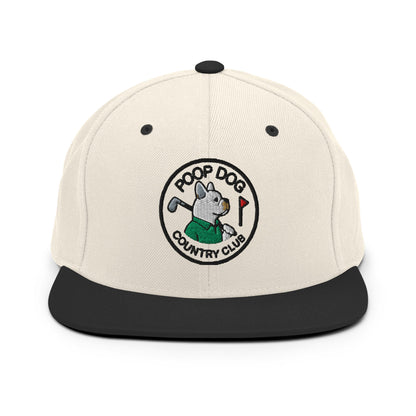 French Bulldog - Country Club Natural/ Black golf hat – Poop Dog