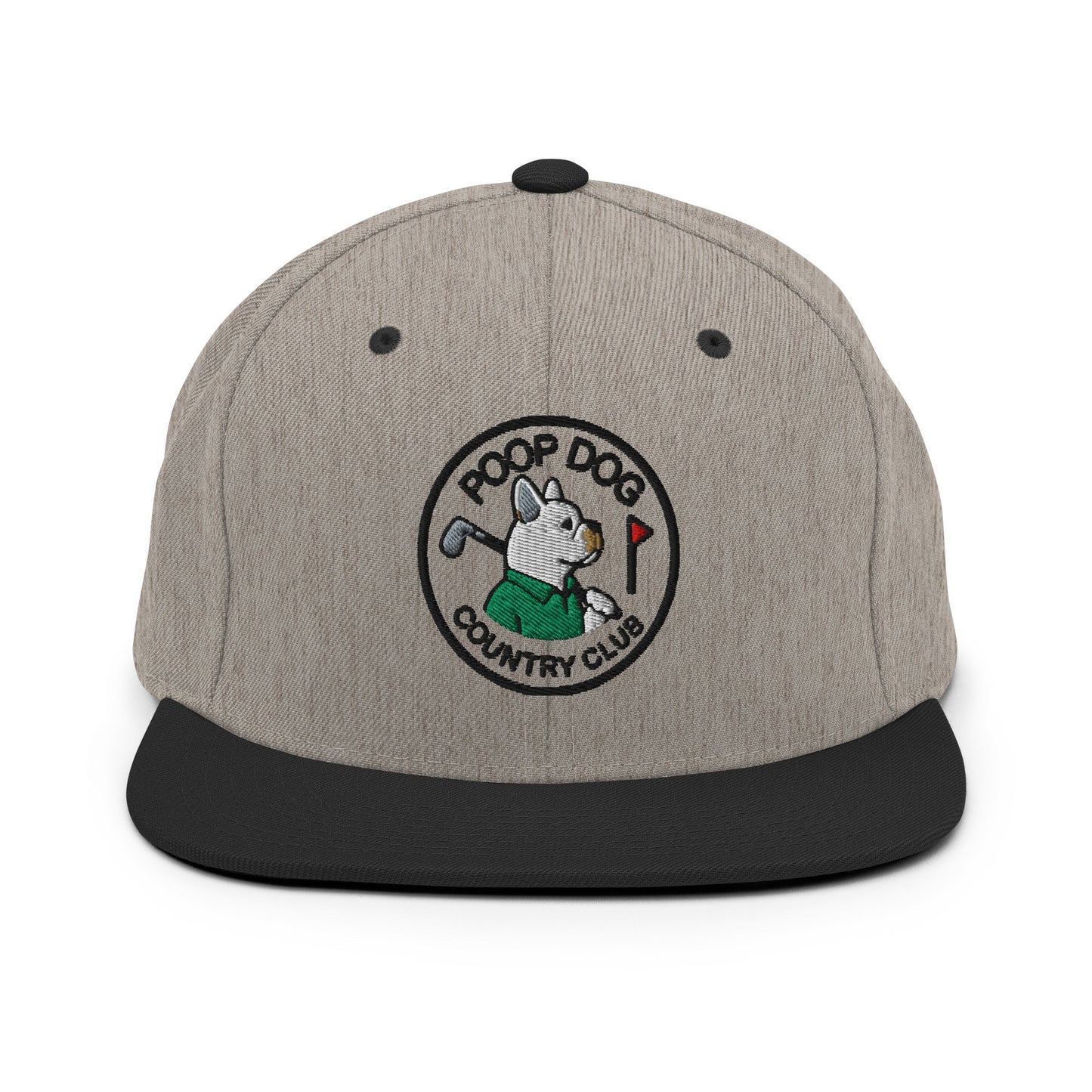 French Bulldog - Country Club Heather/Black golf hat – Poop Dog