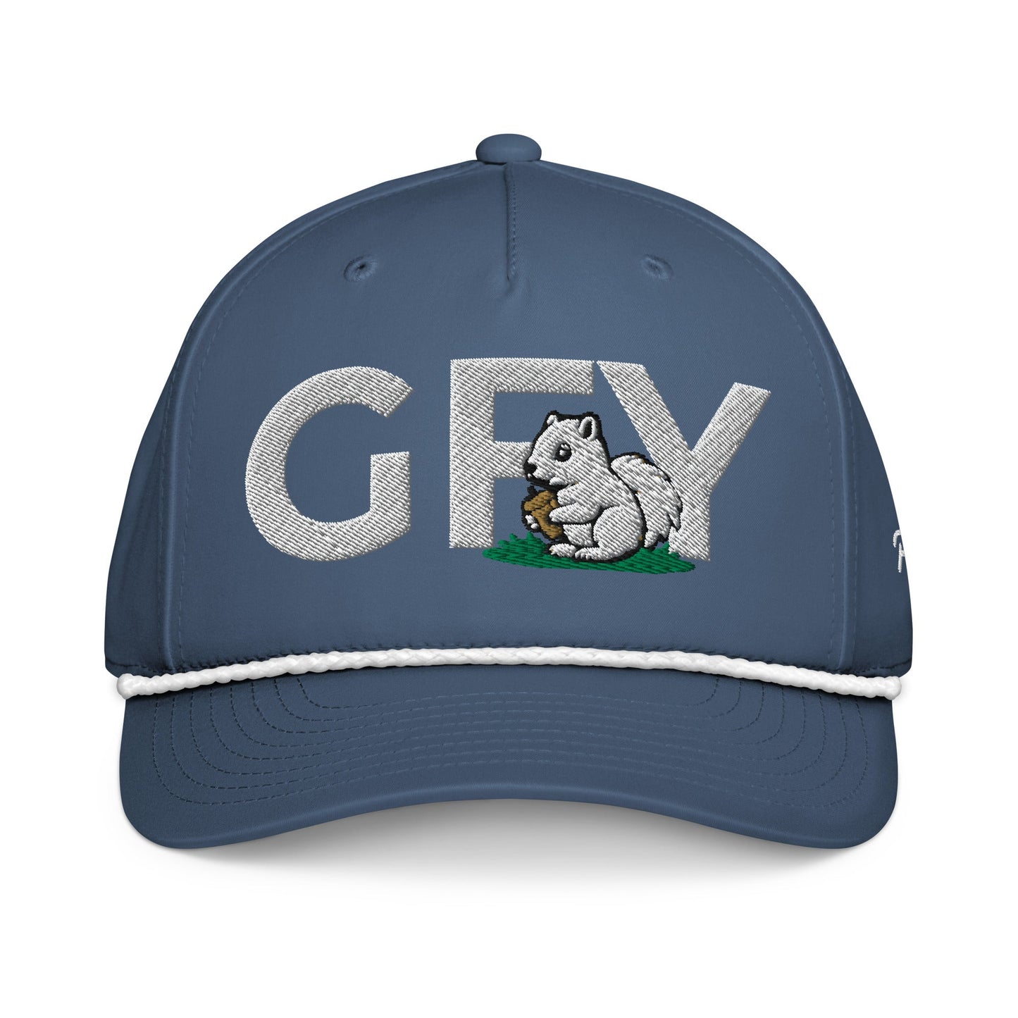 GFY – Nut Chaser Light Blue/White golf hat – Poop Dog