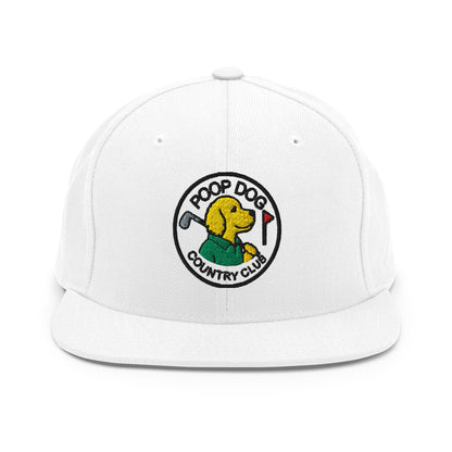 Golden Retriever - Country Club White golf hat – Poop Dog