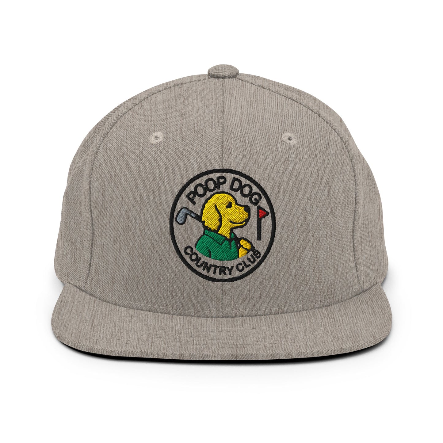 Golden Retriever - Country Club Heather Grey golf hat – Poop Dog