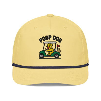 Golden Retriever - Pace of Play Yellow/Navy golf hat – Poop Dog
