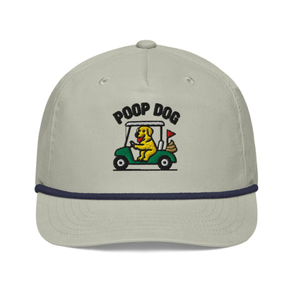 Golden Retriever - Pace of Play Lt Gray/Navy golf hat – Poop Dog
