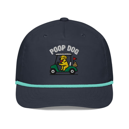 Golden Retriever - Pace of Play Navy/Mint golf hat – Poop Dog