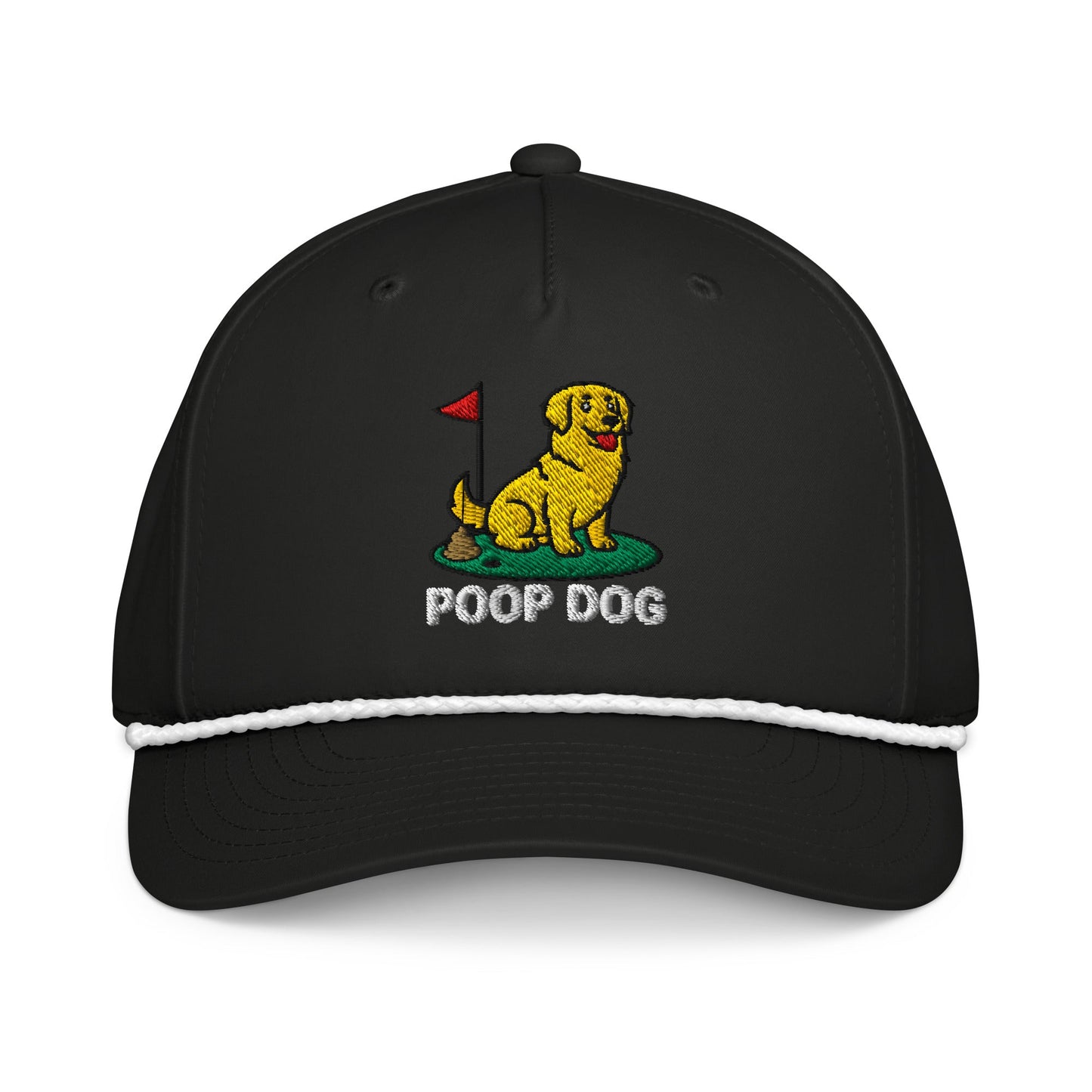Golden Retriever - The Original Black/White golf hat – Poop Dog