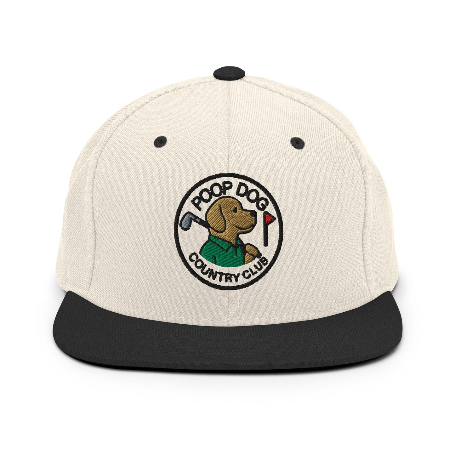 Labrador Retriever - Country Club Natural/ Black golf hat – Poop Dog