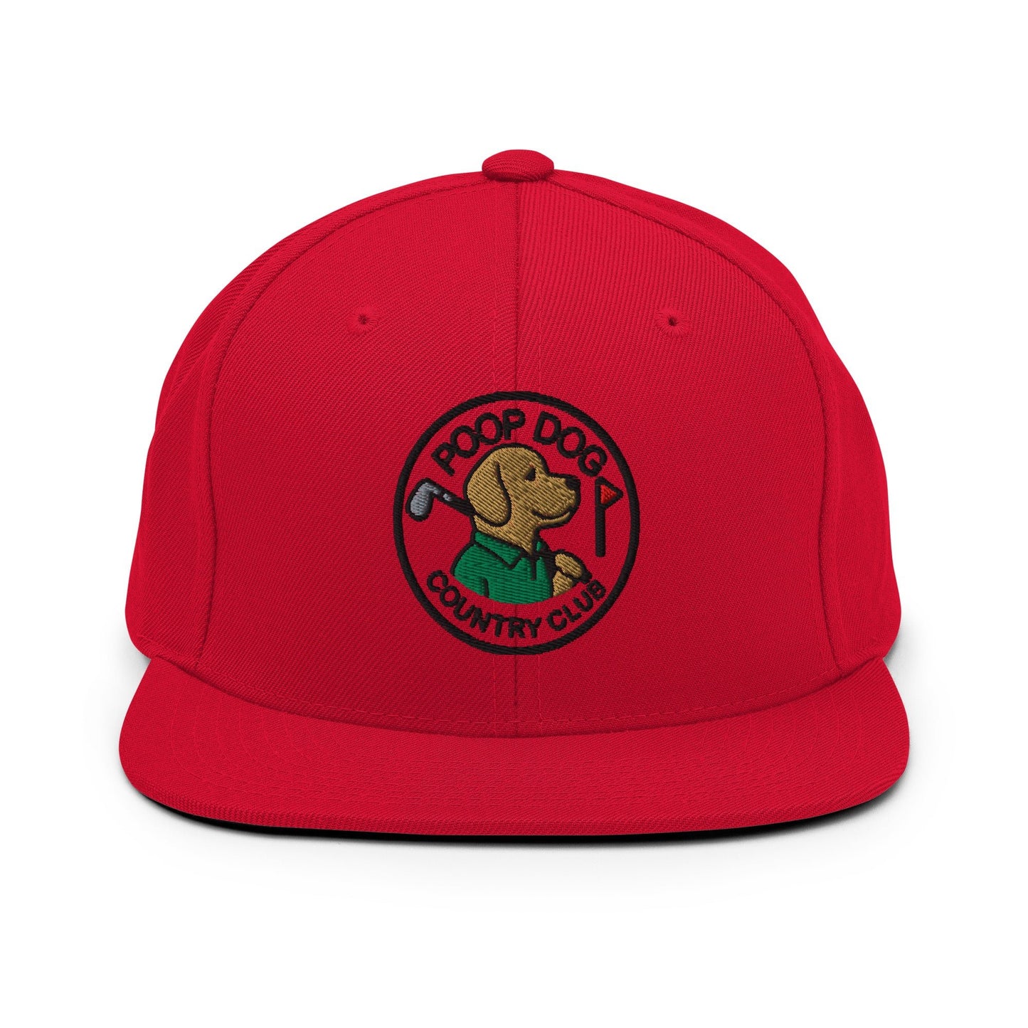 Labrador Retriever - Country Club Red golf hat – Poop Dog