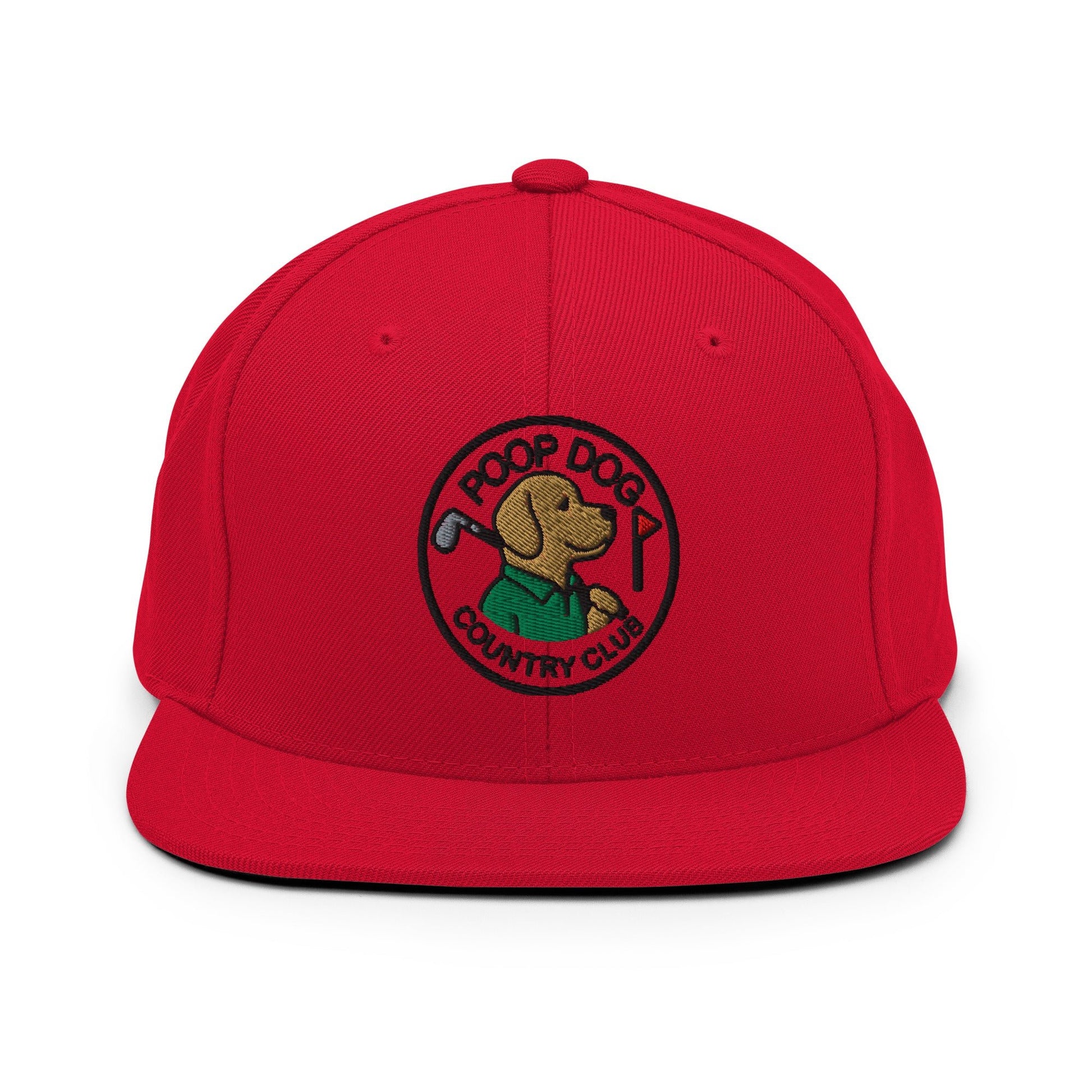 Labrador Retriever - Country Club Red golf hat – Poop Dog