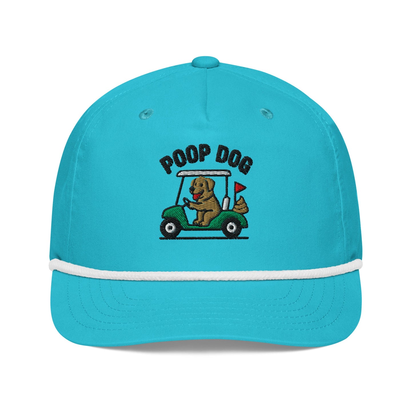 Labrador Retriever - Pace of Play Turquoise/White golf hat – Poop Dog