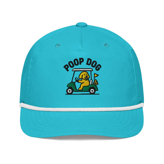 Pace of Play Turquoise/White Golf Hat – Poop Dog