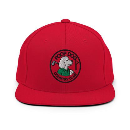 Poodle - Country Club Red golf hat – Poop Dog