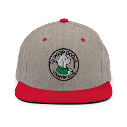 Poodle - Country Club Heather Grey/ Red golf hat – Poop Dog
