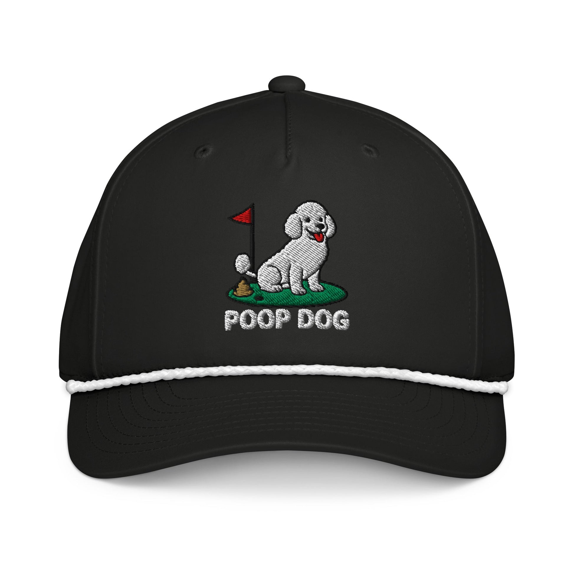 Poodle - The Original Black/White golf hat – Poop Dog