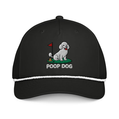 Poodle - The Original Black/White golf hat – Poop Dog