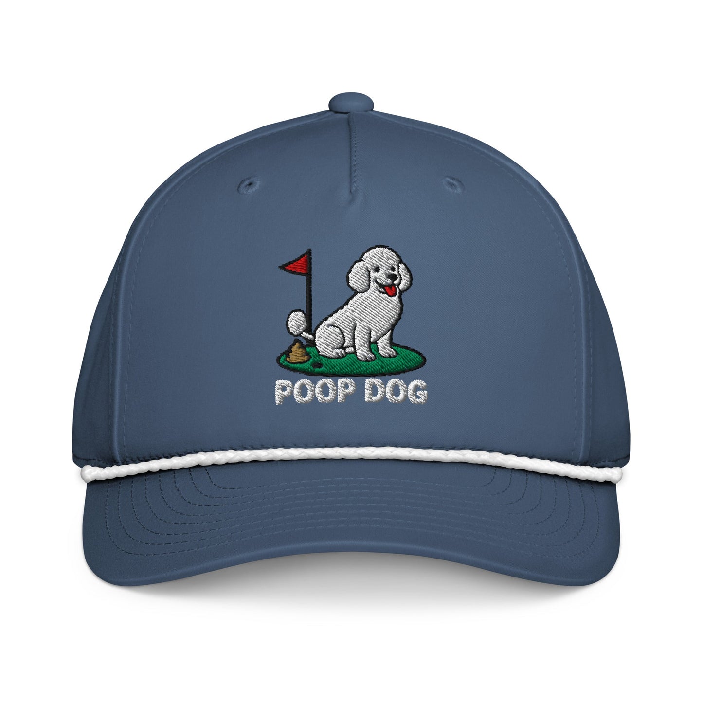 Poodle - The Original Light Blue/White golf hat – Poop Dog