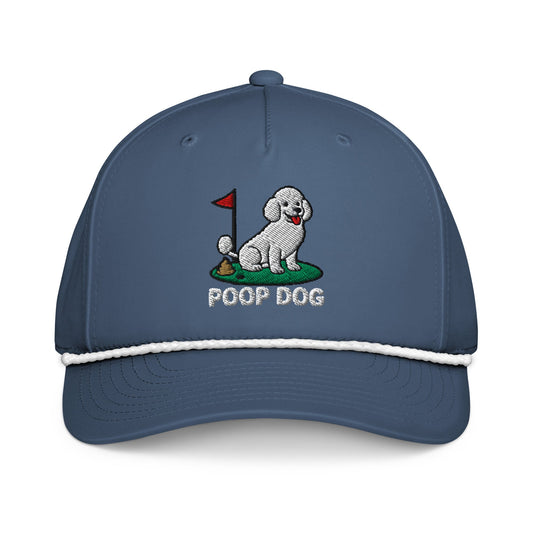 Poodle - The Original Light Blue/White golf hat – Poop Dog