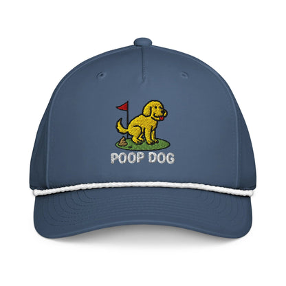 The Original Light Blue/White Golf Hat – Poop Dog