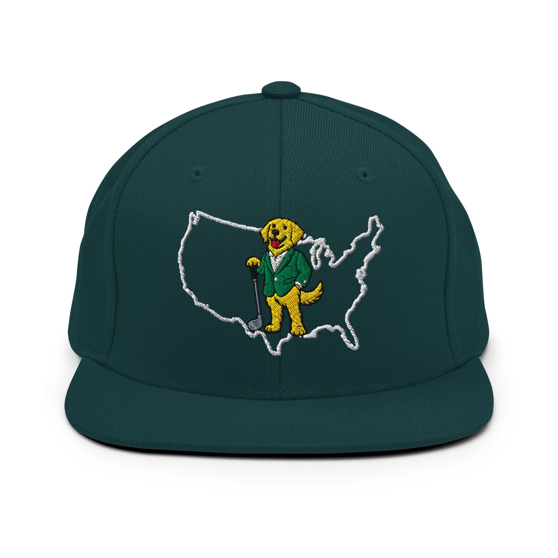 USA Champions Collection - Golden Retriever Spruce golf hat – Poop Dog
